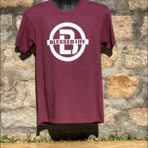 Blessed Life Heather Burgundy Unisex Tee
